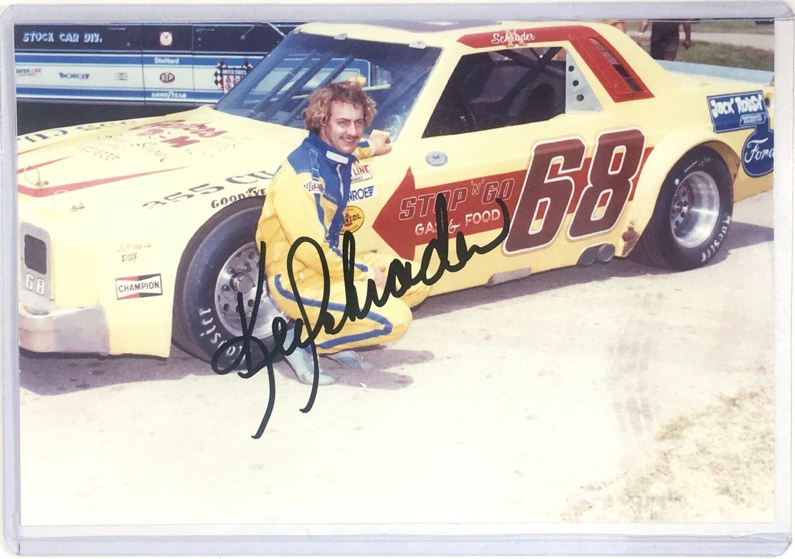 Ken Schrader Signed 4x6 Photo Poster painting NASCAR Stock Car Racing HOF Autograph Auto