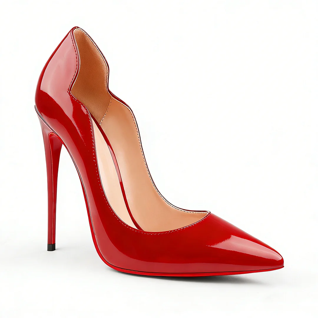 Classic Women's Red Bottom High Heels for Party Wedding Pumps-MERUMOTE