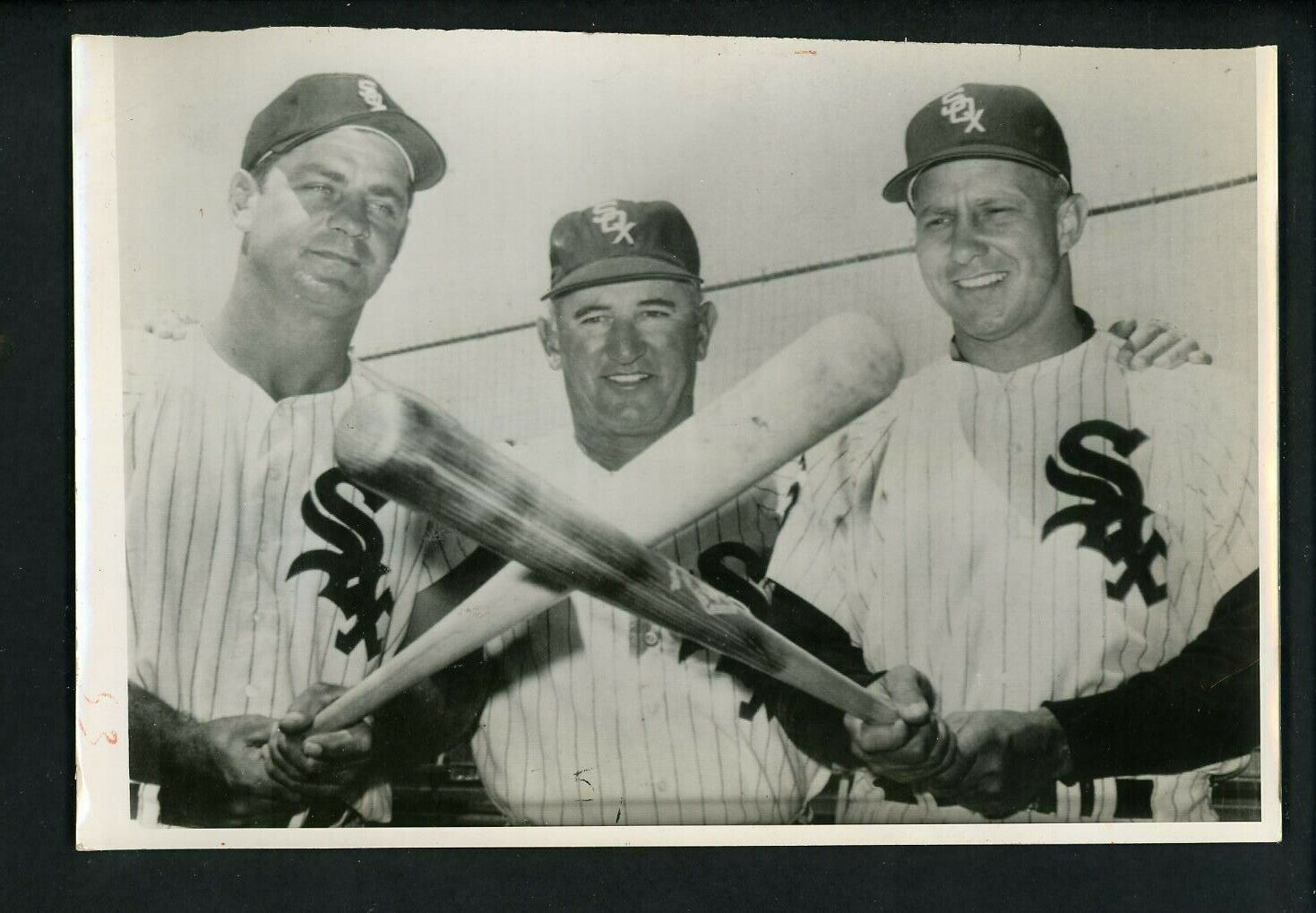 Ted Kluszewski Al Lopez & Roy Sievers 1960 Press Photo Poster painting Chicago White Sox