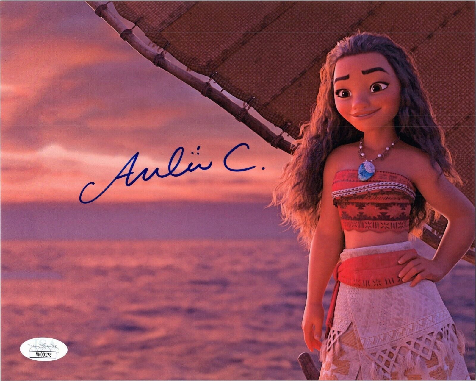 AULI'I CRAVALHO Authentic Signed DISNEY PRINCESS MOANA