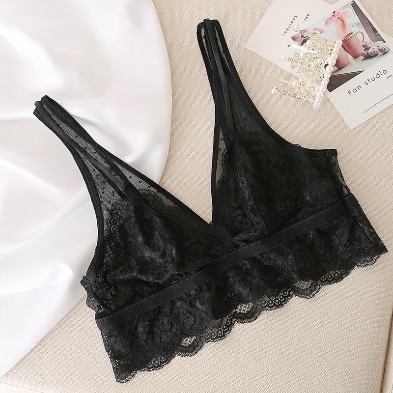 Soutien-gorge en soie sexy léger et respirant sans anneau en acier sans couture- SOIE PLUS