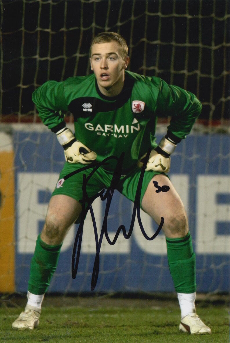 MIDDLESBROUGH HAND SIGNED JASON STEELE 6X4 Photo Poster painting 7.