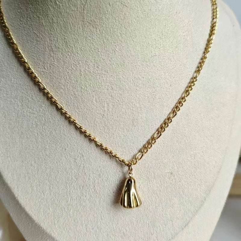 Casual Elegant Streetwear Ghost 201 Stainless Steel 304 Stainless Steel 18K Gold Plated Pendant Necklace