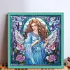 Glass Painting-Angel Madonna-14CT Counted Cross Stitch 40*40cm/15.75*15.75in tapestrymarket
