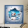 Winter Snowman-11CT Stamped Cross Stitch 40*40cm/15.75*15.75in tapestrymarket