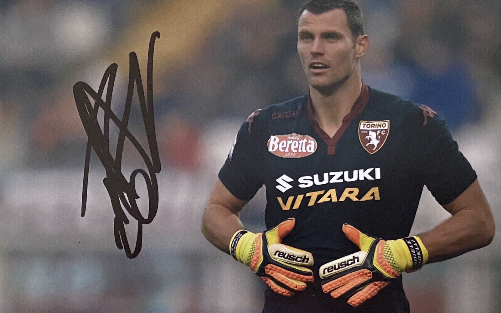 Daniele Padelli Hand Signed Torino 6X4 Photo Poster painting