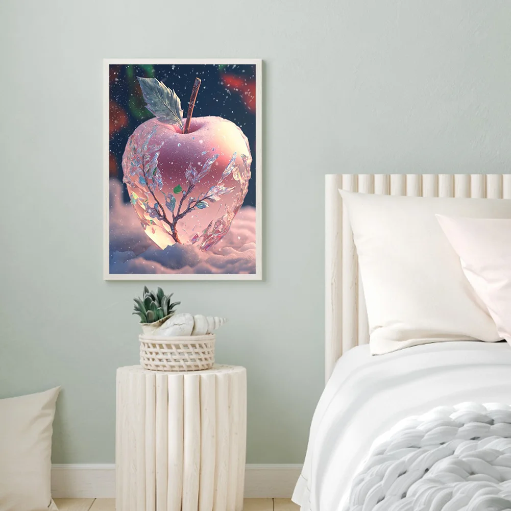 Diamond Painting - Full Round Drill - Snowflake Apple(Canvas|30*40cm)