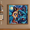 Wolf - 14CT Stamped Cross Stitch 31*31cm/12.2*12.2in(Brand)