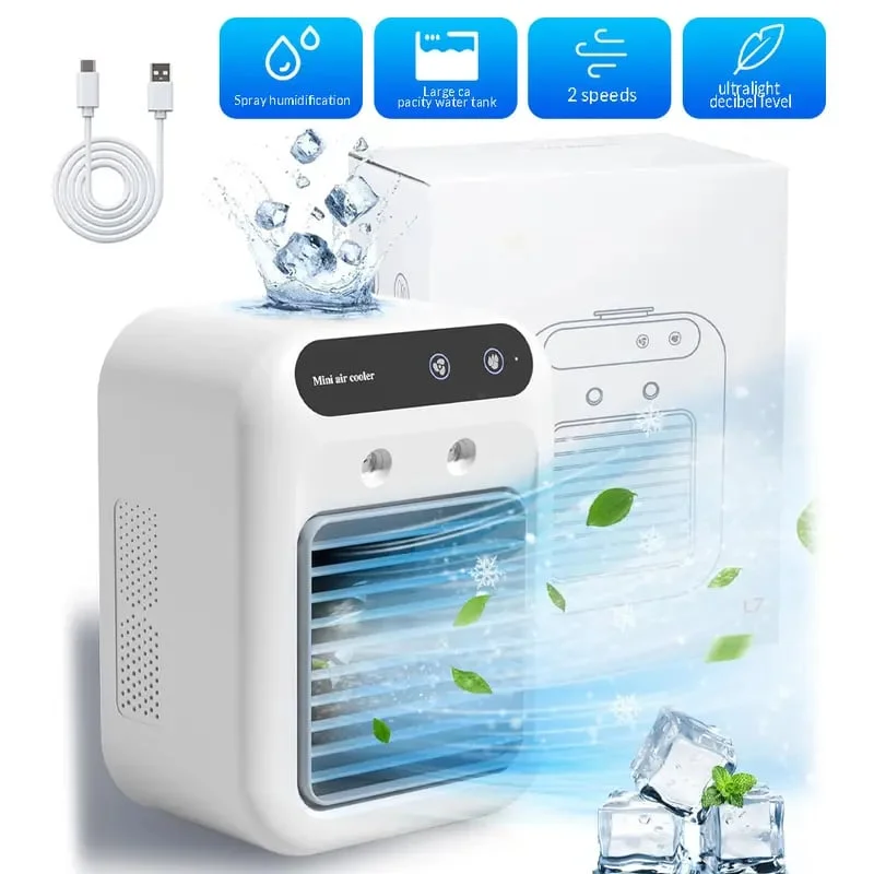 3-In-1 Cooling Fan with 2-Speed Mist Fan