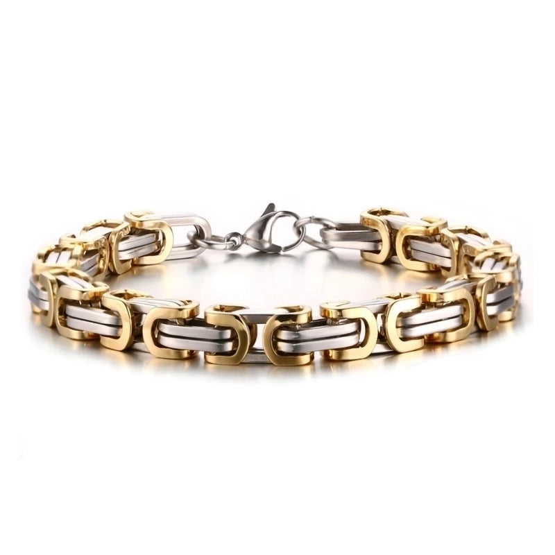 Fashion Solid Color Titanium Steel Plating Unisex Bracelets