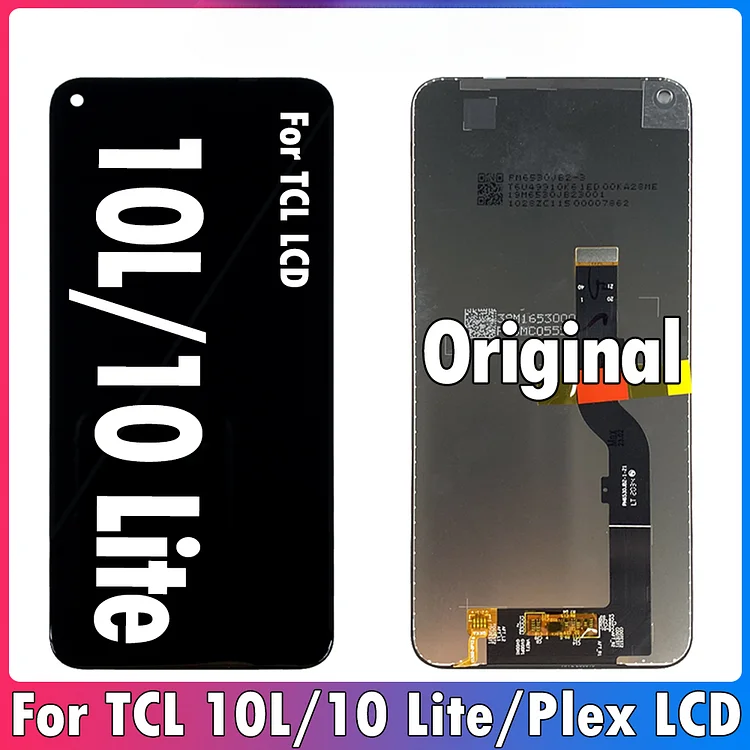 6.53" Original For TCL 10L LCD 10 Lite T770H T770B Display Touch Screen Digitizer Assembly For TCL Plex Display T780H Replace