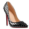 120mm Red Bottom High Heels Party Prom Stiletto Rivets Shoes