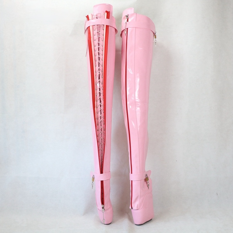 TAAFO Big Size 46 Female Unisex Ballet Tall Boots Dancing Thigh High Boots Women Over The Knee Straps Women's Shoes