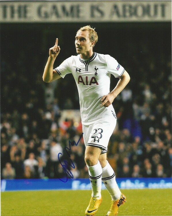 Tottenham Hotspur Spurs Christian Eriksen Autographed Signed 8x10 Photo Poster painting COA