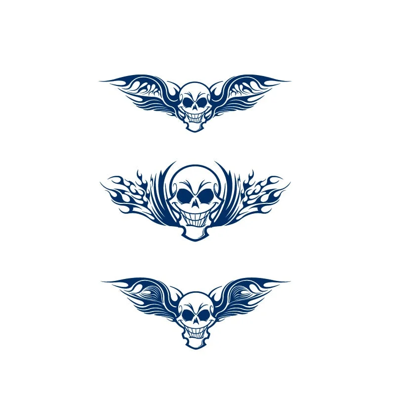 Angel wings/fly Skull/butterfly/sweet feeling Lasts 15 Days Waterproof Temporary Tattoos Men Flash Tatoo Fake Tattoo Sticker