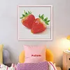 Strawberry-14CT Stamped Cross Stitch Egyptian Cotton 50*50cm/19.69*19.69in