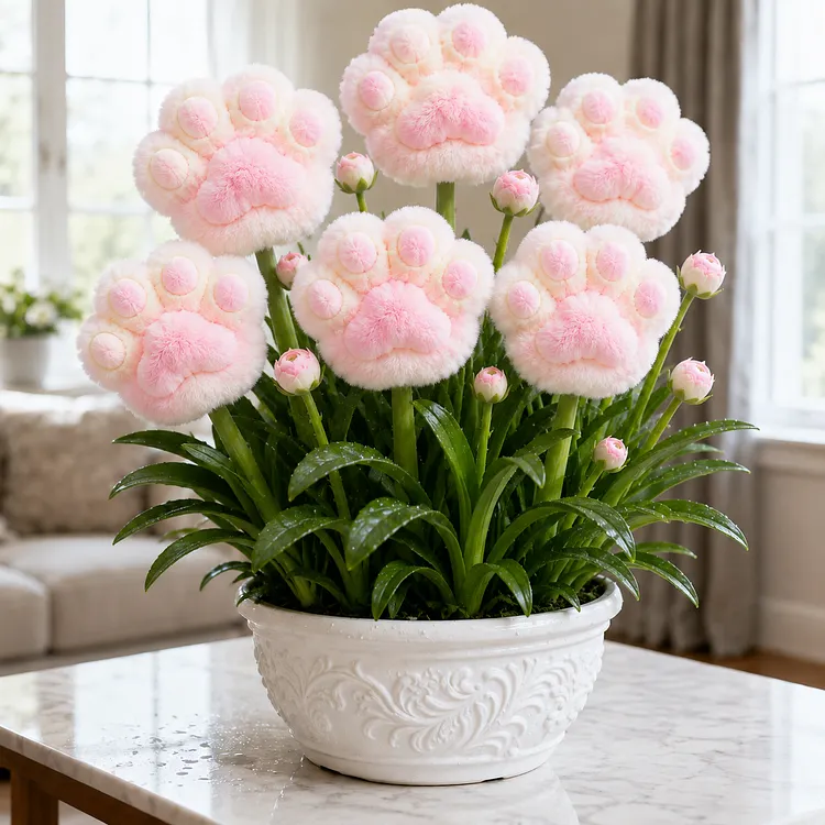 🐱 Plush Cat Paw Flower &mdash; Cute, Rare & Easy to Plant✨