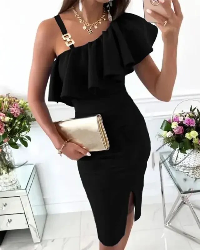 New Summer Women Flower Printed Sling Dresses Off Shoulder Dresses Woman Party Sleeveless Slim Fit Waist Dress