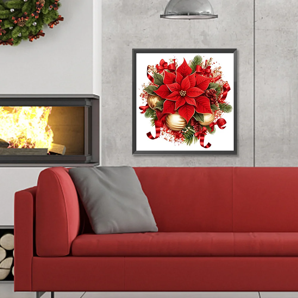 Diamond Painting - Full Round Drill - Christmas Saffron(Canvas|30*30cm)