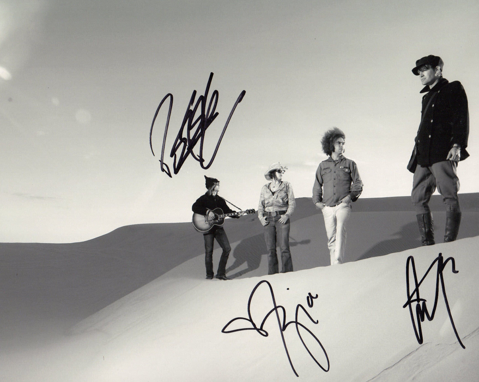 GFA American Rock Band * THE DANDY WARHOLS * Signed 8x10 Photo Poster painting PROOF AD3 COA