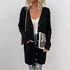 Women's Casual Long Twist Knit Sweater Coat
