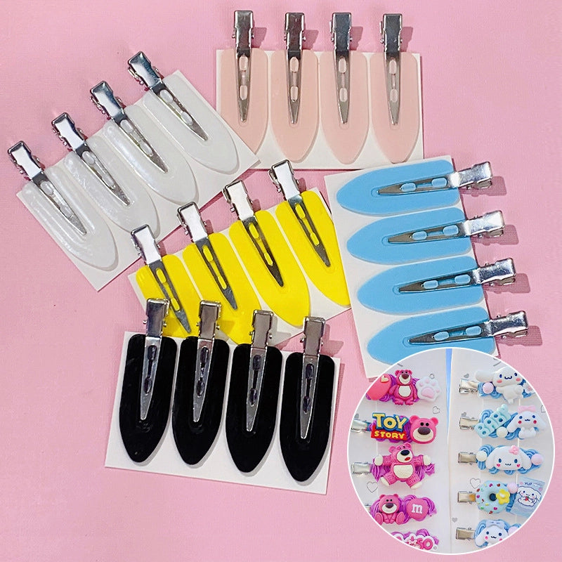 200 Pieces Cream Glue Diy Hairpin Material Seamless Hairpin Cartoon Diy Hairpin Handmade Accessories Online Red