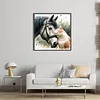 Cat Horse-Partial 11CT Stamped Cross Stitch Bead Embroidery 36*36cm/14.17*14.17in tapestrymarket