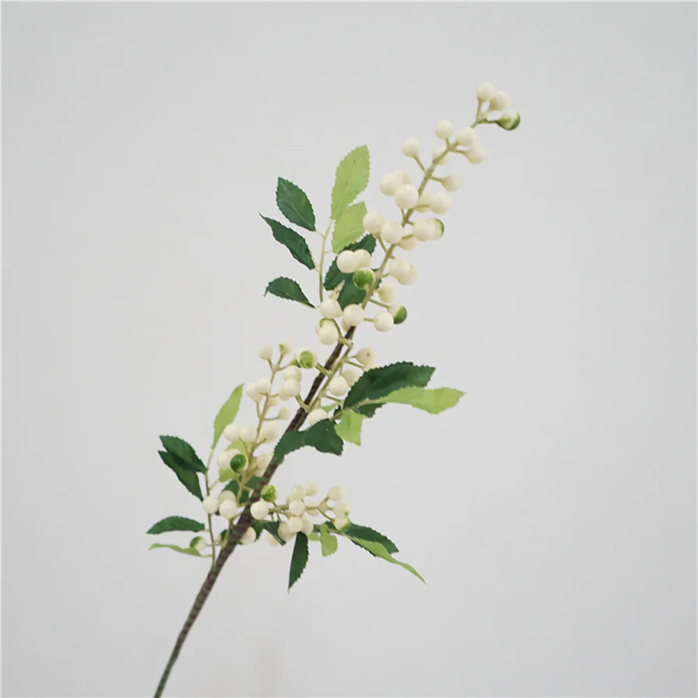 Simulation of small berries acacia green plant decoration props