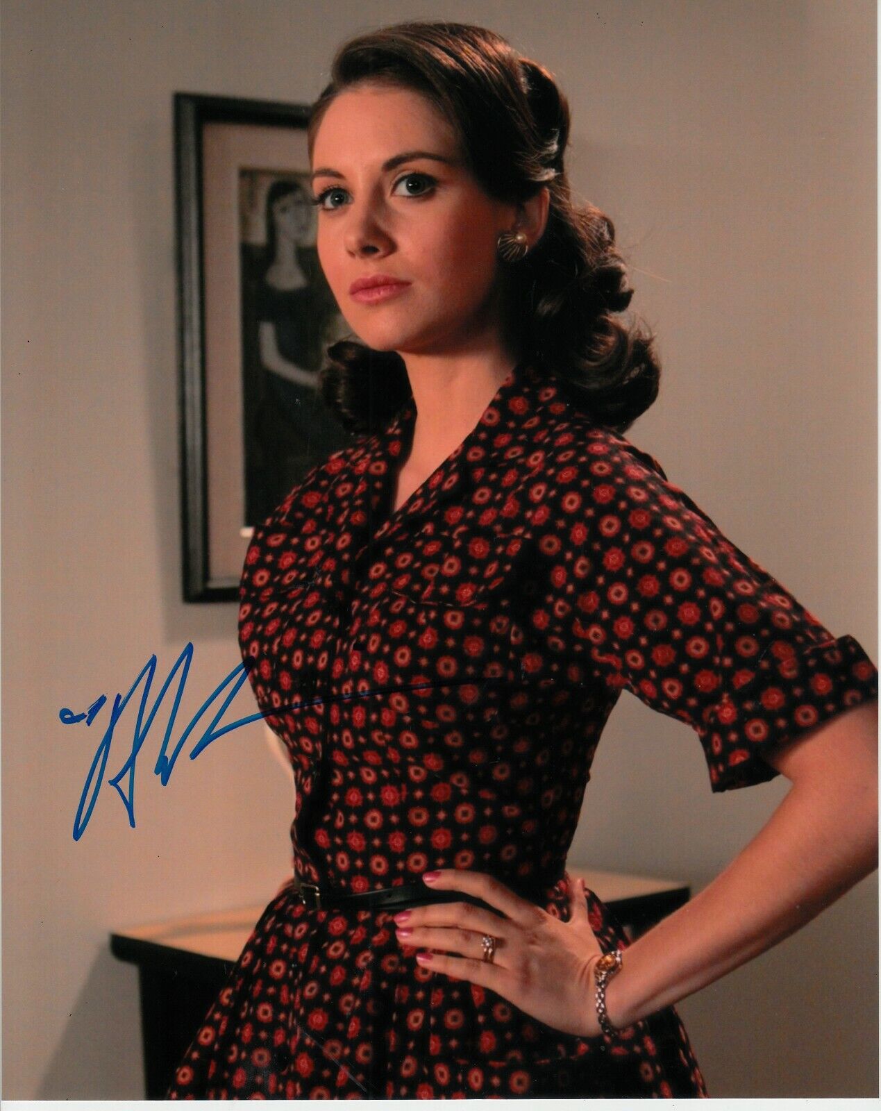 ALISON BRIE SIGNED SEXY MAD MEN Photo Poster painting UACC REG 242