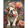 Diamond Painting -DIY Full Square Drill Flower Dog