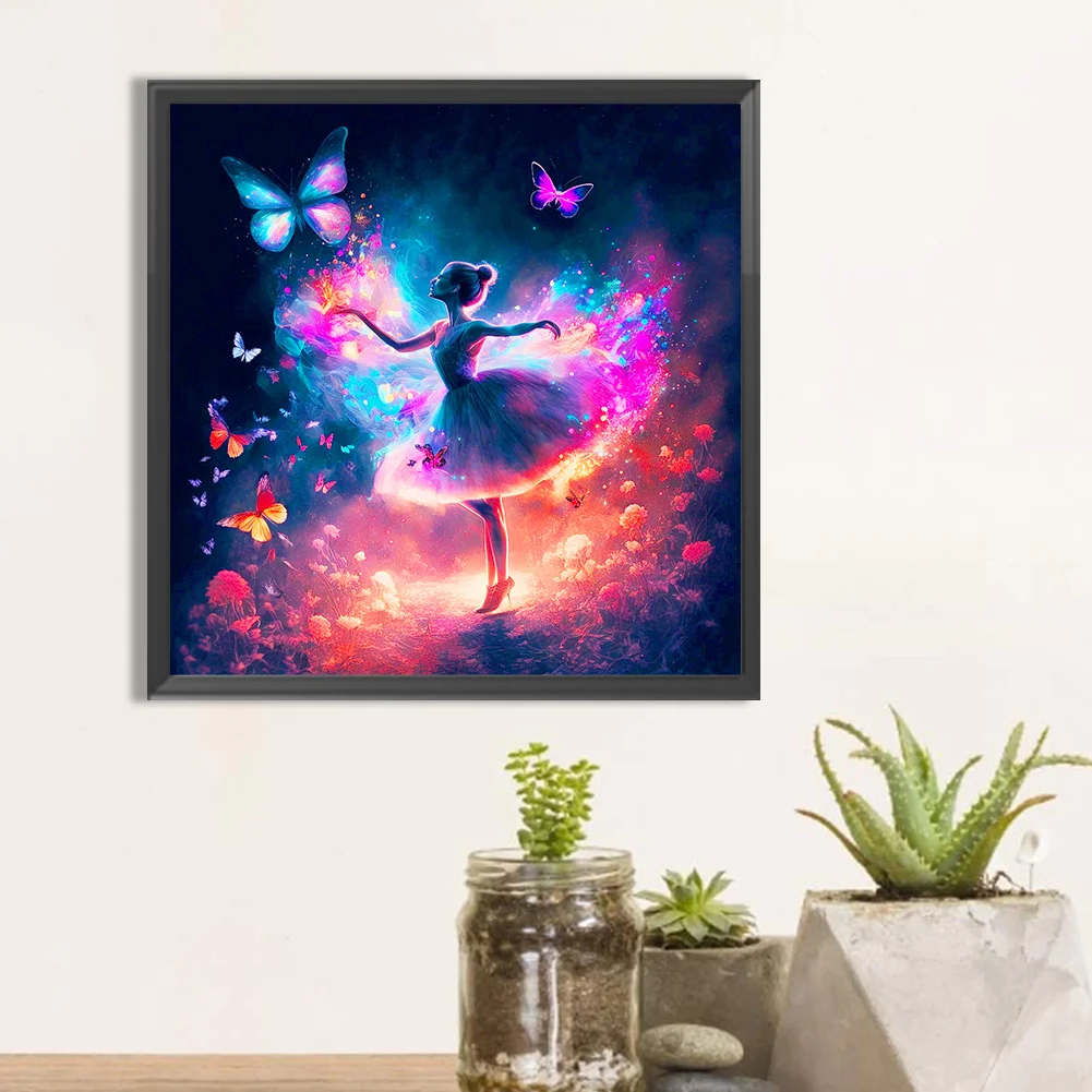 Diamond Painting - Full Round Drill - Ballet Dancer(Canvas|30*30cm)