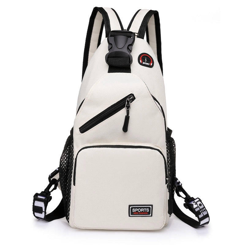 New Chest Bag Men’s And Women’s Crossbody Bag Korean Fashion Polyester Oxford Cloth Shoulder Bag Casual Travel Bag