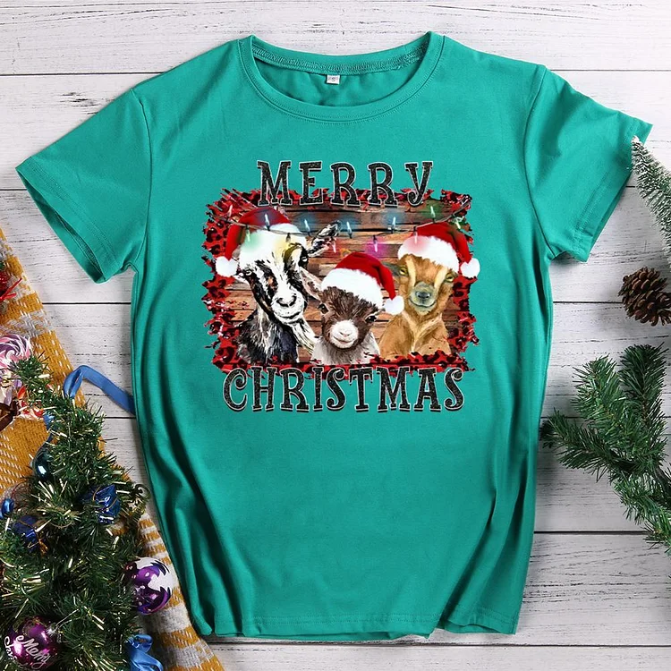 Christmas Goat T-Shirt-614508