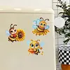 6PCS-Big-Eyed abeille-diamant aimant r&eacute;frig&eacute;rateur