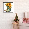 Diamond Painting-DIY Full Round Drill Flower Boots