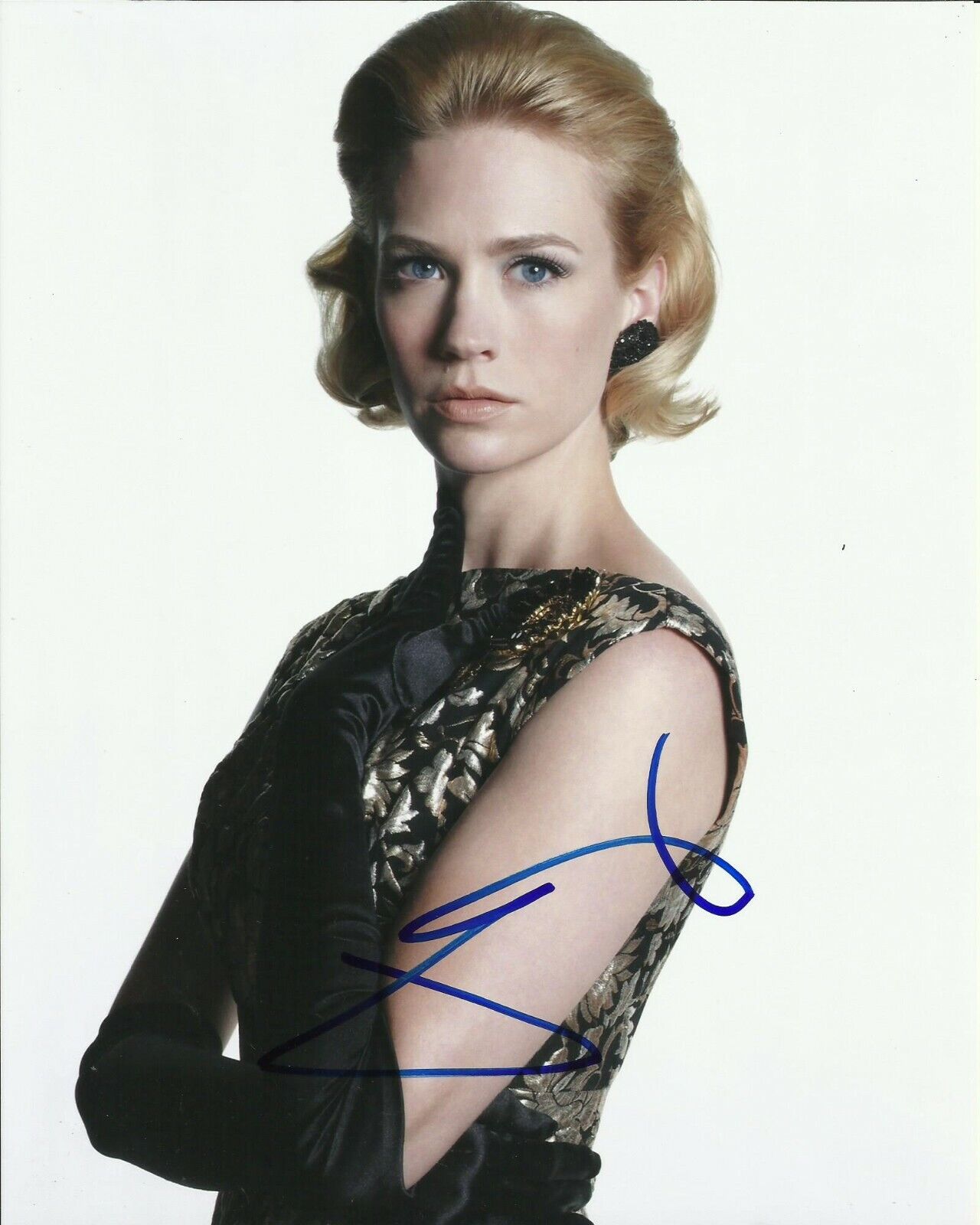 JANUARY JONES SIGNED SEXY MAD MEN Photo Poster painting UACC REG 242 (2)