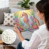 (25x25cm)DIY Seahorse Framed Handmade Pearl Painting Art Craft Kit Living Home Decor