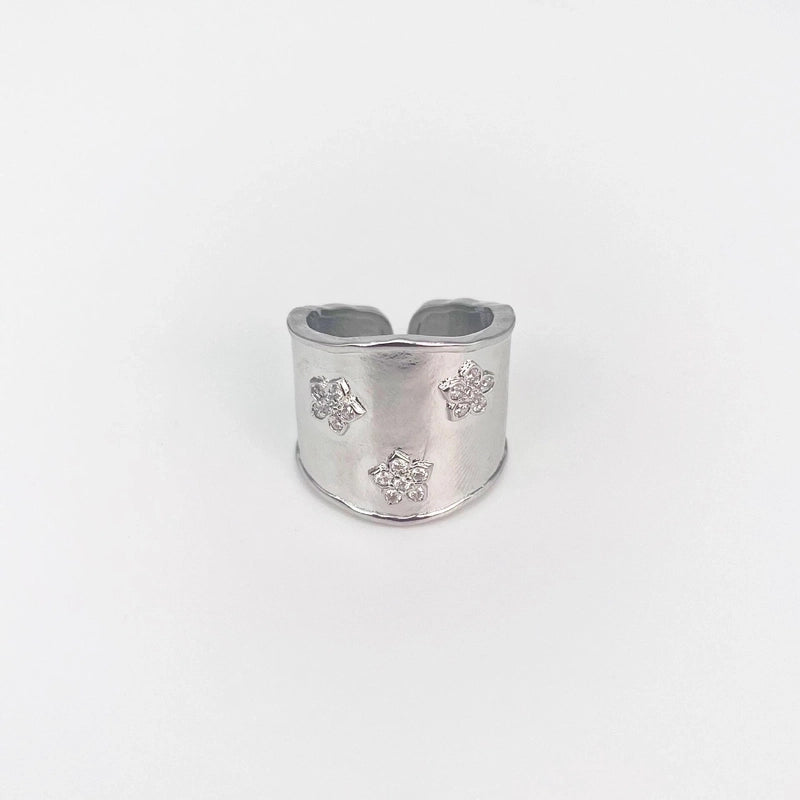 Copper Minimalist Irregular Plating Geometric Open Rings