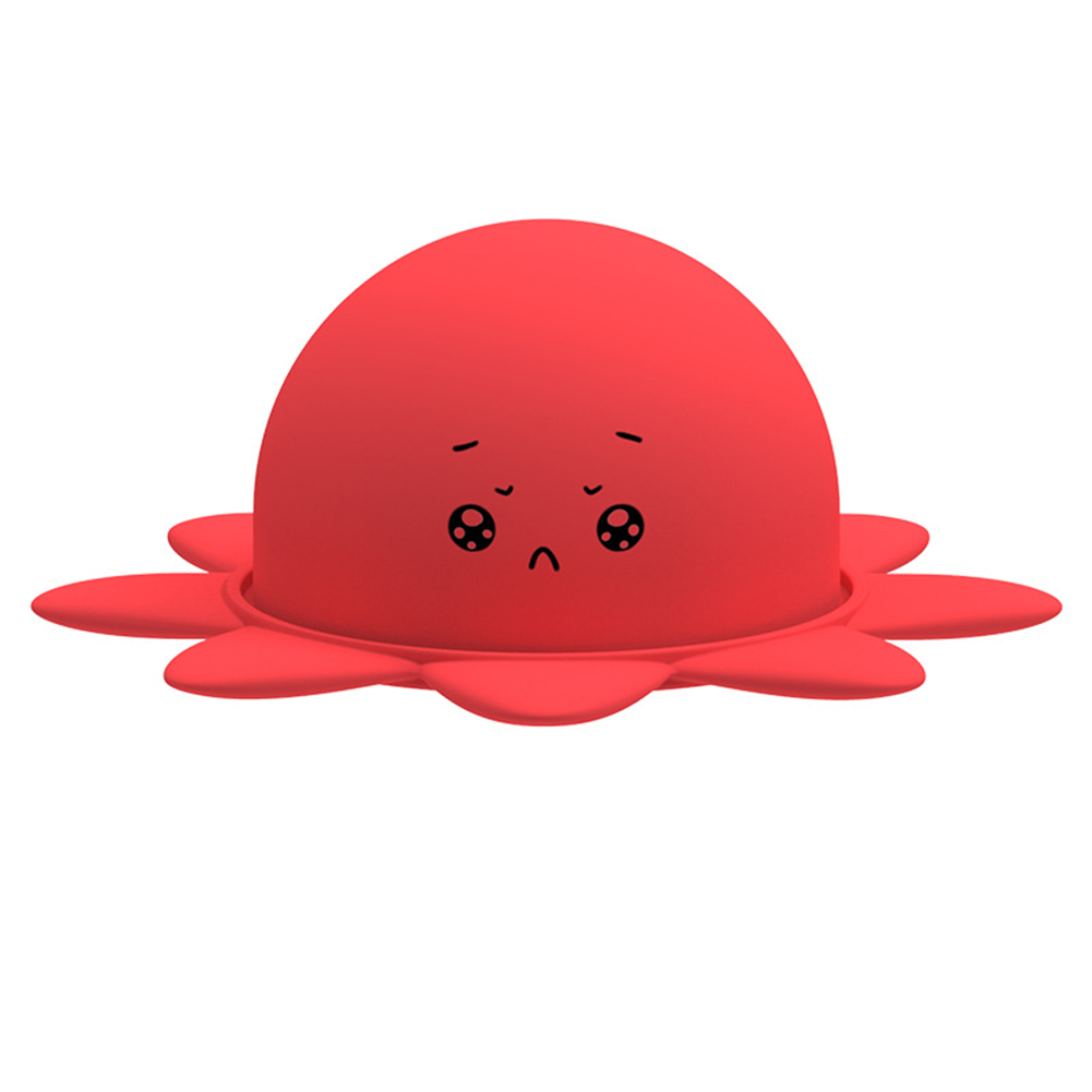 

Octopus Reversible Toy Double-sided Flip Doll Decompression (Red Sad), 501 Original