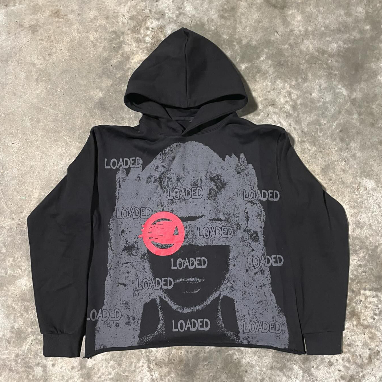 Loaded Society Print Long Sleeve Hoodies