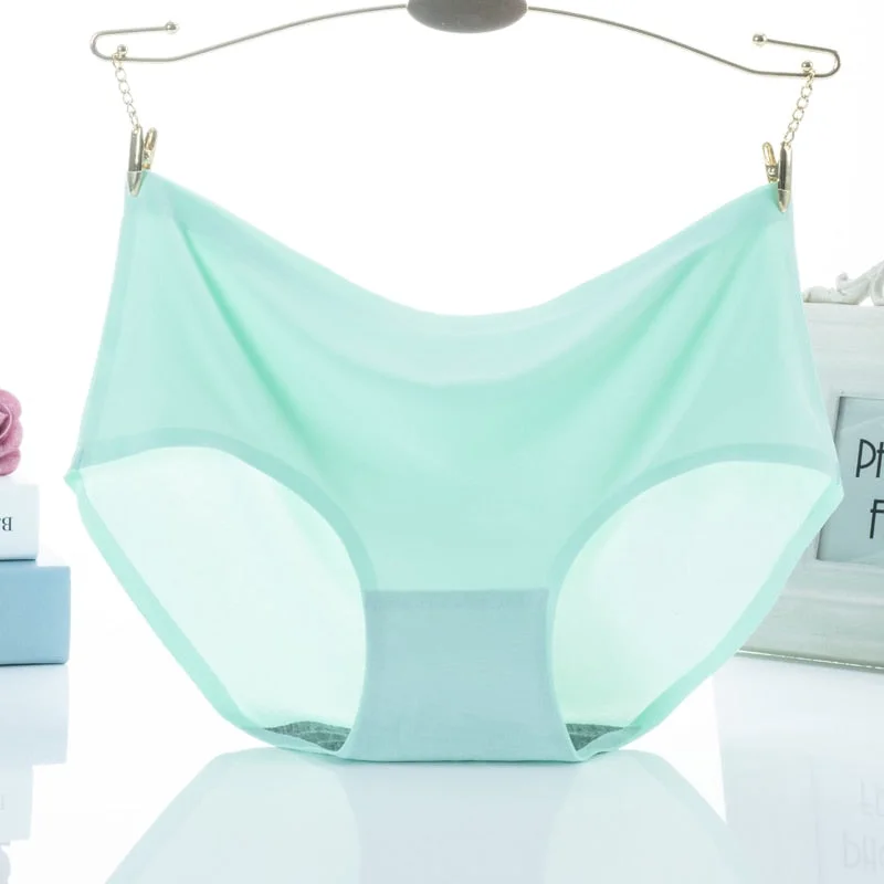 Factory Direct Large size Viscose Fiber Seamless Underwear Women's Sexy Mid-Waist Plus-sized Comfortable Women's Panties