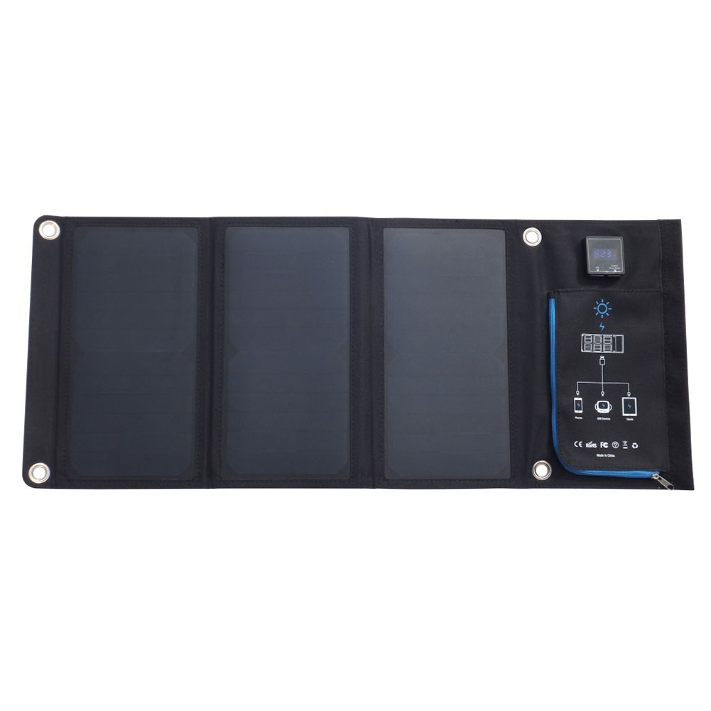 

5V 21W Solar Panels Dual USB Foldable Waterproof Solar Battery Charger, 501 Original
