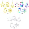 5 Pack Christmas Window Lights Decorations with Suction Cup Battery Powered LED Sucker Lamp Multifunctional Xmas Decorative Lights for Christmas Window Glass Wall Indoor Decorations