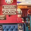 Chickens Warning- Vintage Metal Signs(12*16Inch)