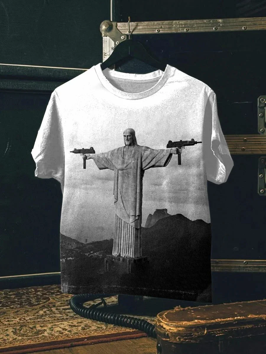 Eagerlys  Vintage Jesus-1 Art Print T-shirt Eagerlys