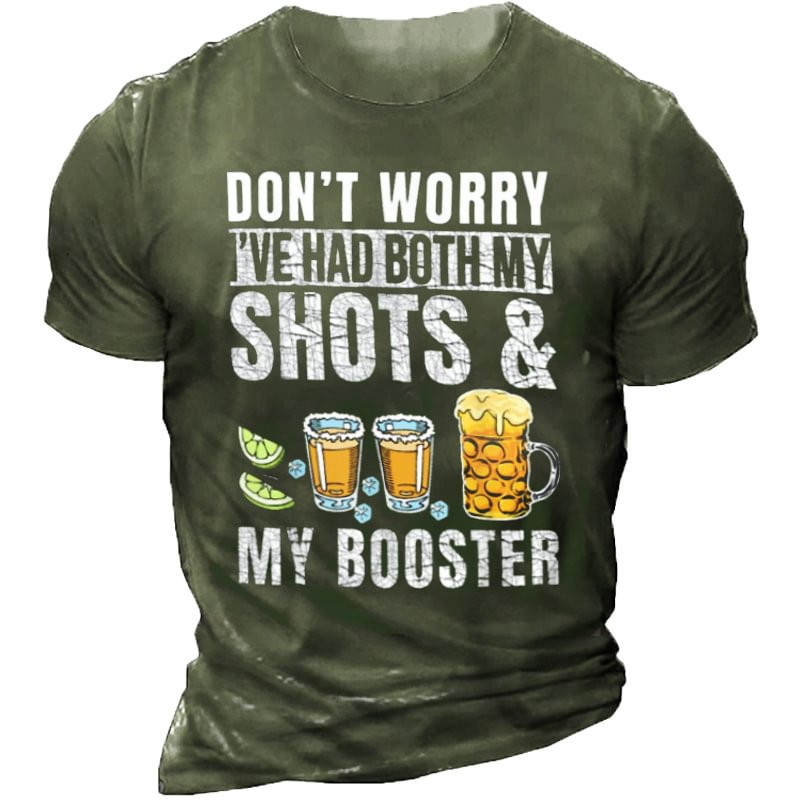 Don't Worry I've Had Both My Shots And Booster Funny Vaccine T-Shirt、、URBENIE