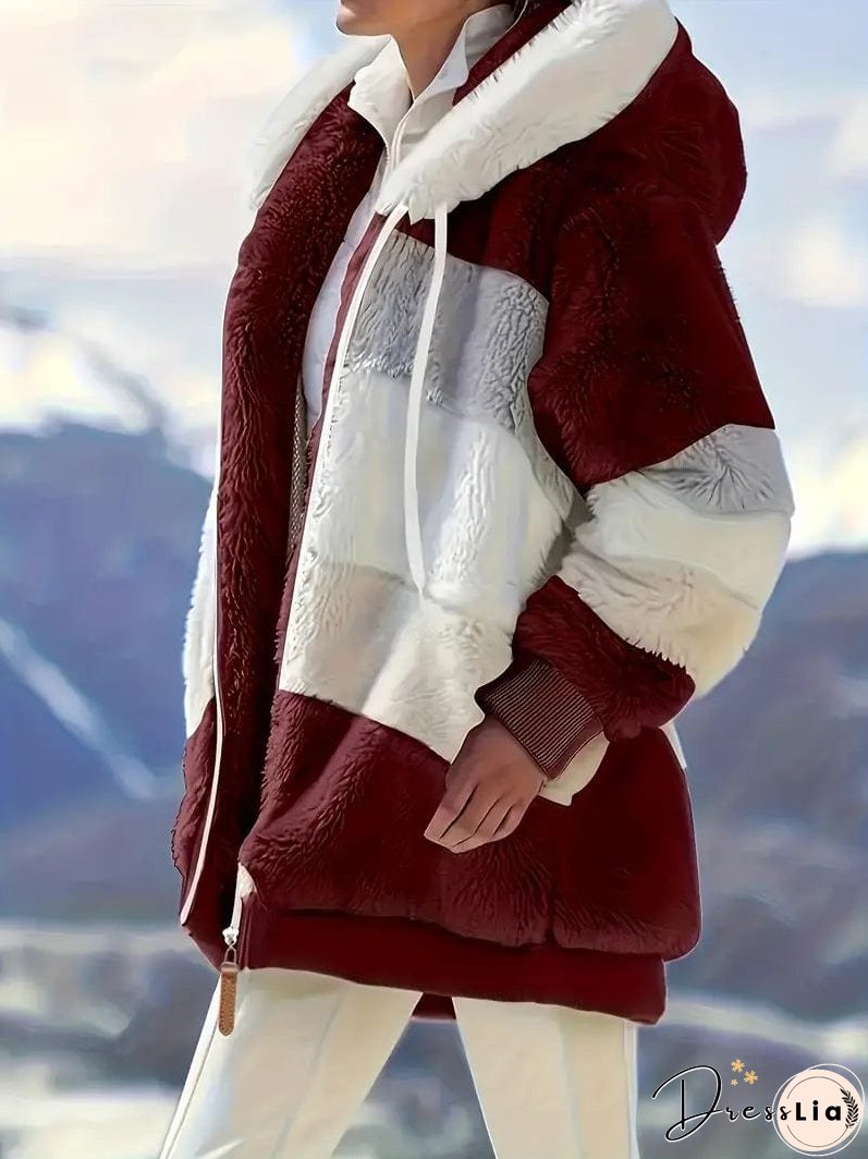 Cozy Tie-Dye Fleece Jacket for Women