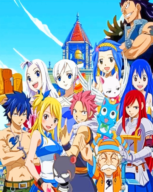 

Fairy Tail Anime – Paint By Numbers - 40*50CM, 501 Original