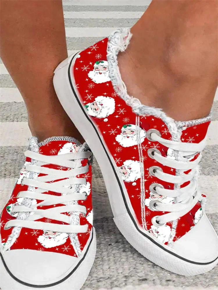 Santa Claus Daily Canvas Shoes