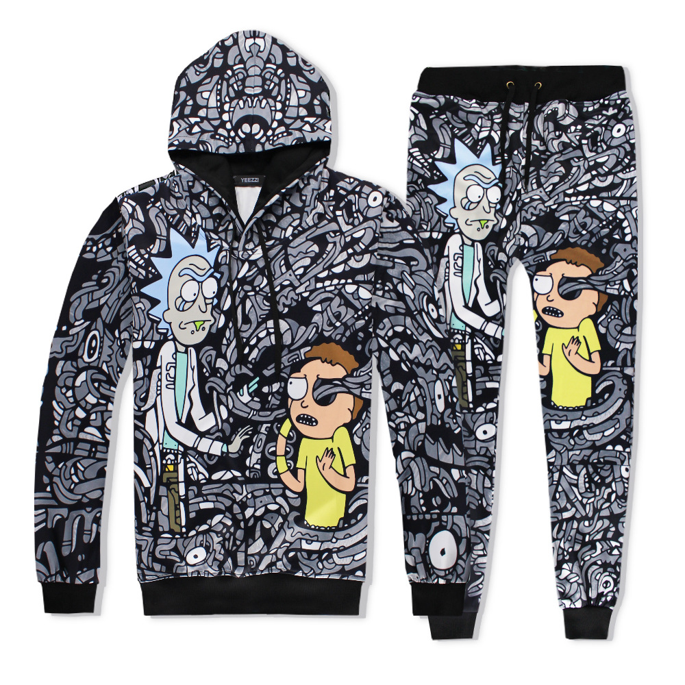 Scooby Doo RICK AND MORTY Mens Sweatpants Mens Fleece Jogger